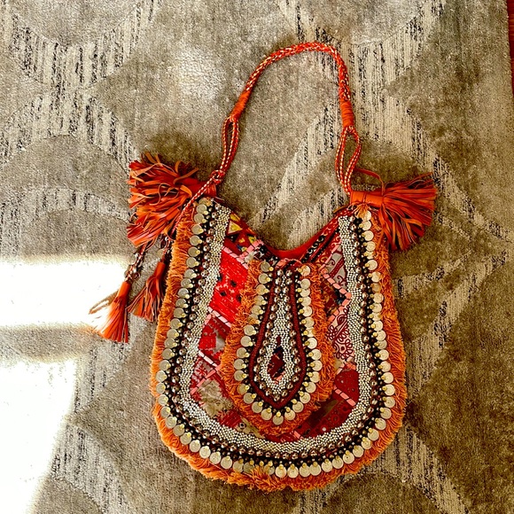 ibBan NILLA CABAS TU CORAIL Purse | Anthropologie | Tote | Boho - Picture 1 of 7